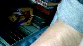 Hot Bengali Aunty Exposing Boobs Through Black Bra In Train